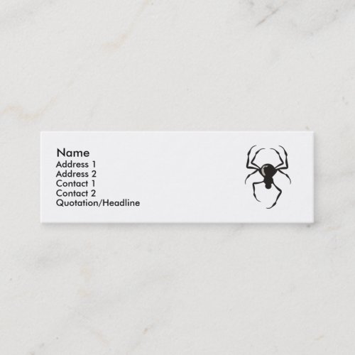 Spider Black Profile Cards