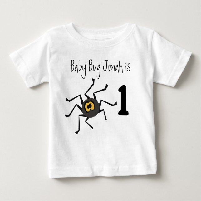 Spider Bug Customizable Birthday T-shirt (Front)