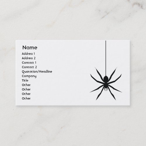 Spider _ Business Business Card