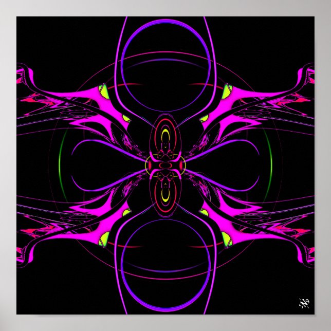 Spider-butterfly spaceship (pareidolia) poster (Front)