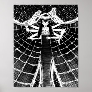 Spider canvas gift for Spider lover Cute Spider Poster