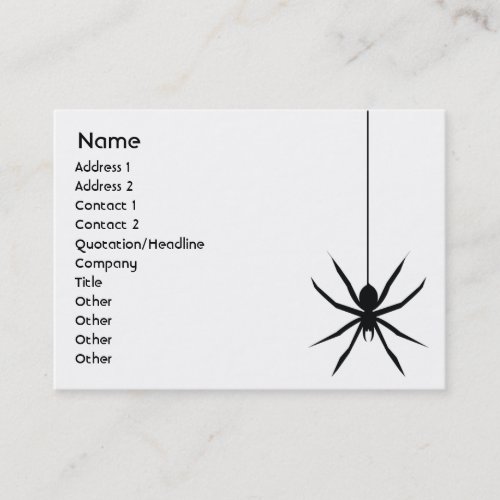 Spider - Chubby Business Cards