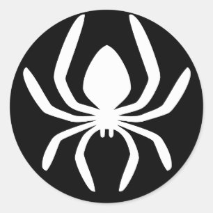 Spider Circle Symbol Classic Round Sticker