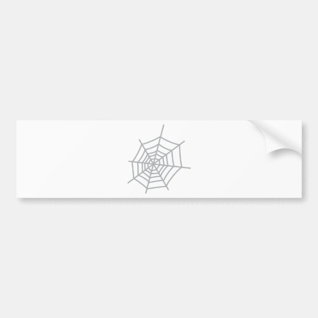 spider cobweb spiderweb bumper sticker (Front)