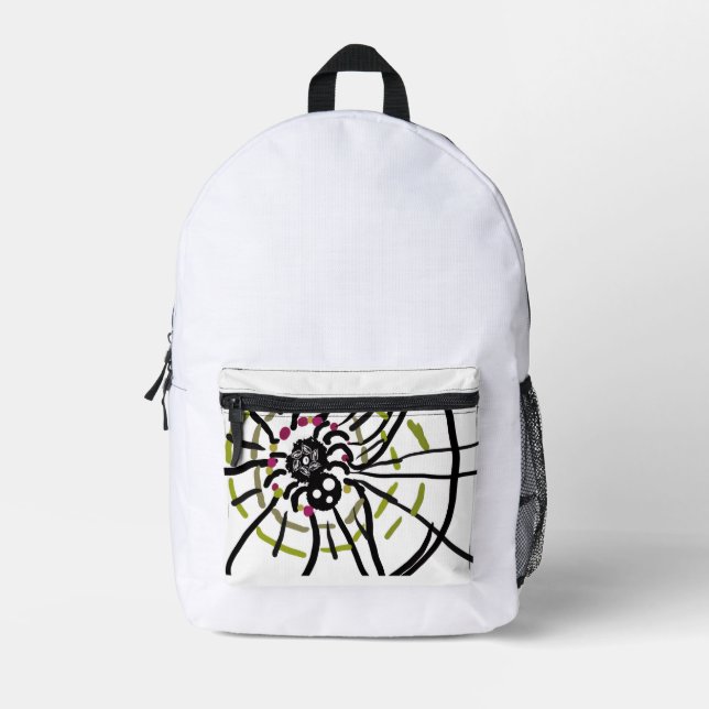 Spider cool Halloween  Printed Backpack (Front)