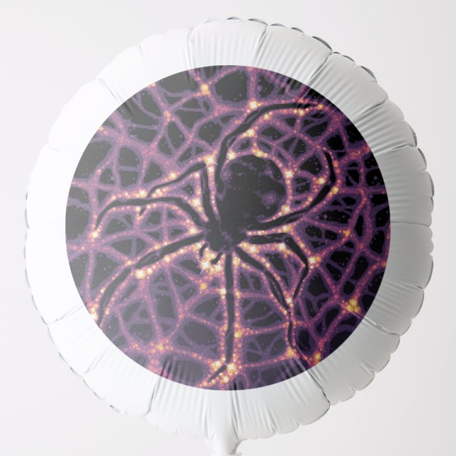 Spider Cosmic Web, Halloween Galaxy of Horrors Balloon (Front)