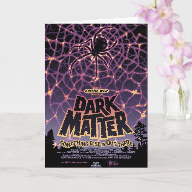 Spider Cosmic Web, Halloween Galaxy of Horrors Card (Orchid)