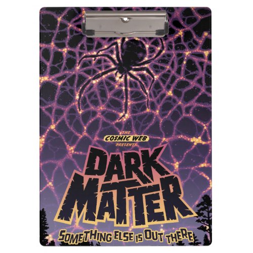 Spider Cosmic Web Halloween Galaxy of Horrors Clipboard