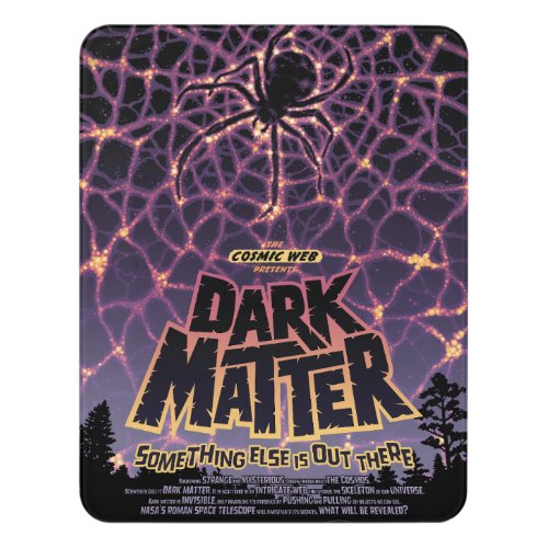 Spider Cosmic Web Halloween Galaxy of Horrors Door Sign