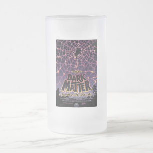 Spider Cosmic Web, Halloween Galaxy of Horrors Frosted Glass Beer Mug