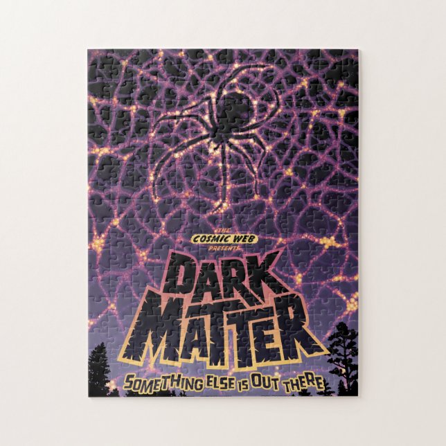 Spider Cosmic Web, Halloween Galaxy of Horrors Jigsaw Puzzle (Vertical)