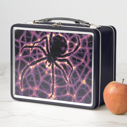 Spider Cosmic Web Halloween Galaxy of Horrors Metal Lunch Box