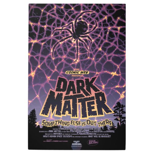 Spider Cosmic Web Halloween Galaxy of Horrors Metal Print