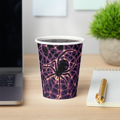 Spider Cosmic Web Halloween Galaxy of Horrors Paper Cups