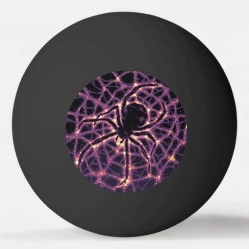 Spider Cosmic Web Halloween Galaxy of Horrors Ping Pong Ball