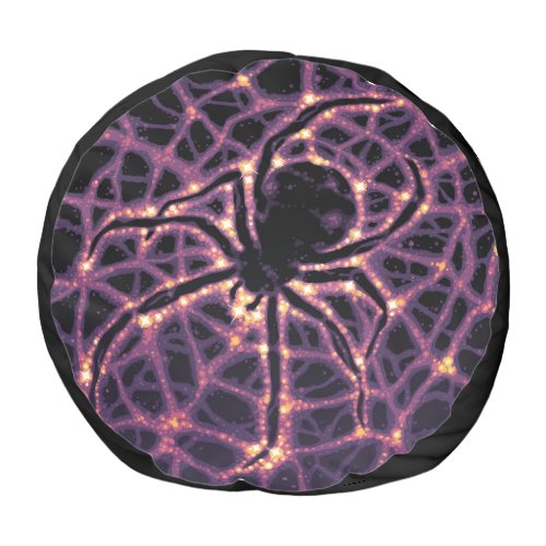 Spider Cosmic Web Halloween Galaxy of Horrors Pouf