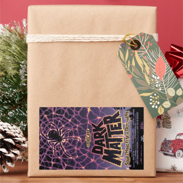 Spider Cosmic Web, Halloween Galaxy of Horrors Rectangular Sticker (Holiday)