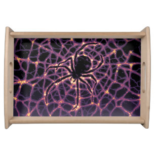 Spider Cosmic Web, Halloween Galaxy of Horrors Serving Tray