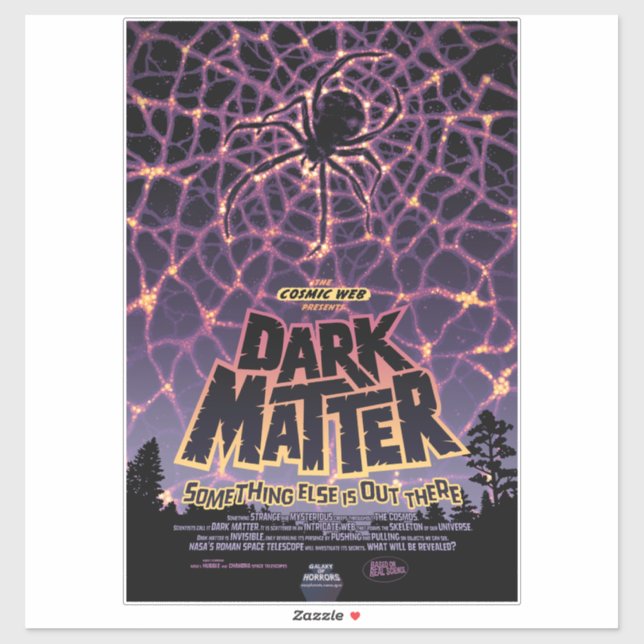 Spider Cosmic Web, Halloween Galaxy of Horrors Sticker (Sheet)