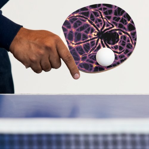 Spider Cosmic Web of Dark Matter Galaxy of Horrors Ping Pong Paddle