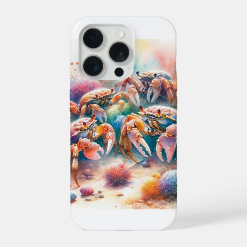 Spider Crabs AREF3211 _ Watercolor iPhone 15 Pro Case