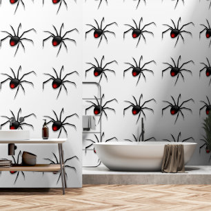 Spider Custom Color White Wallpaper