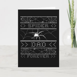 Spider Dad Forever Ugly Halloween 2021 Spider Card