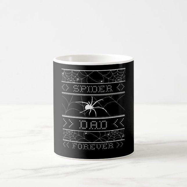 Spider Dad Forever Ugly Halloween 2021 Spider Coffee Mug (Center)