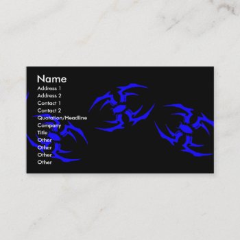 Spider Deck 03  Name  Address 1  Address 2  Con... Business Card by silvercryer2000 at Zazzle