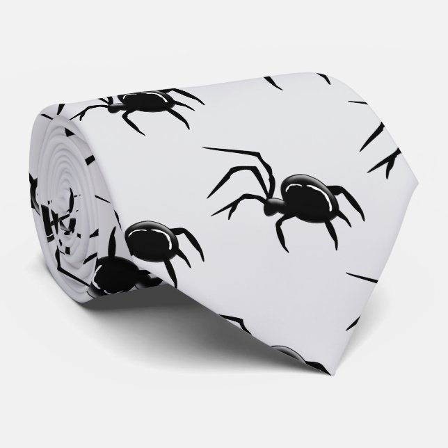 Spider Design Neck Tie (Rolled)