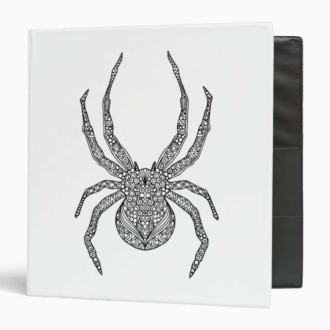 Spider Doodle 3 Ring Binder (Front/Inside)
