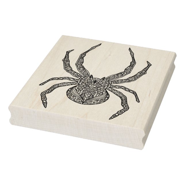 Spider Doodle Rubber Stamp (Stamp)