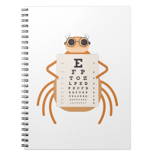Spider eye chart notebook