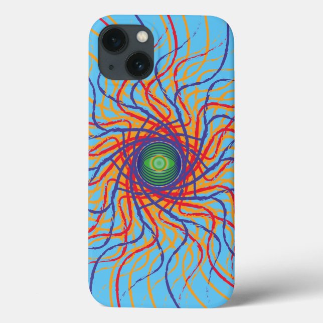 Spider eye  / Sky blue BG Case-Mate iPhone Case (Back)