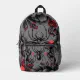 Spider Floral design Gothic style Printed Backpack | Zazzle