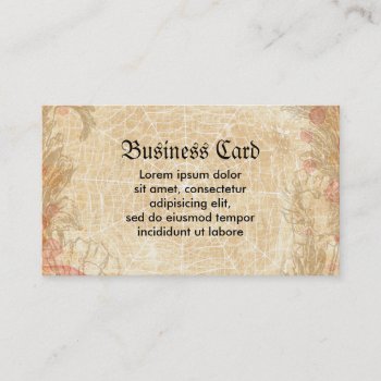 Spider Flower Wreath Business Card by opheliasart at Zazzle