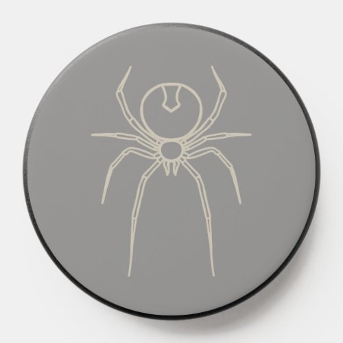 Spider _ Ghost Grey and Bone White PopSocket