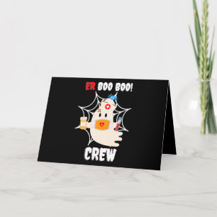 Spider Gift Boo Crew Nurse Halloween Cute Spider Card