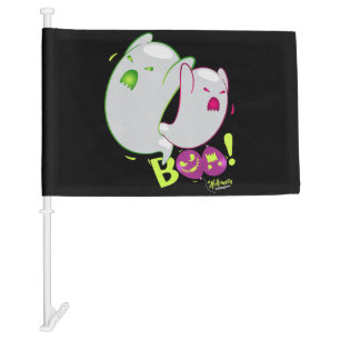 Spider Gift Boo Ghost Bats Spider Creepy Halloween Car Flag