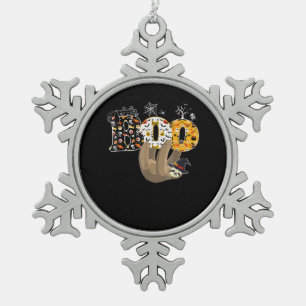 Spider Gift Boo Halloween With Sloth Witch Hat Snowflake Pewter Christmas Ornament