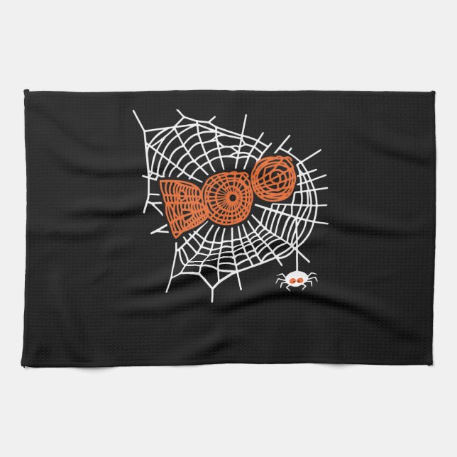 Spider Gift | Boo Spider Web For Woman Funny Kitchen Towel (Horizontal)
