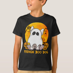 Spider Gift French Boo Bulldog With Pumpkin Spider T-Shirt