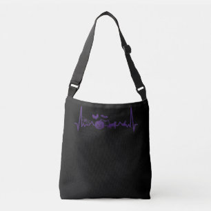 Spider Gift Funny Heartbeat Line Halloween Crossbody Bag