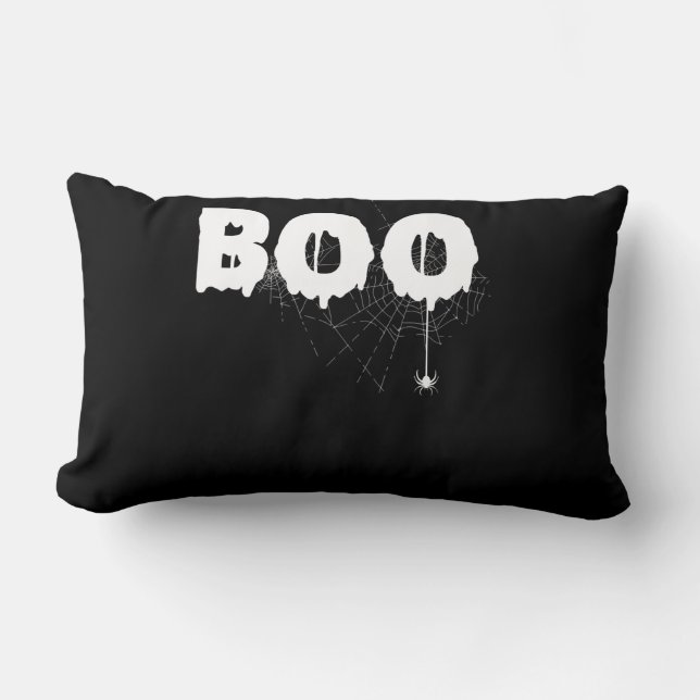 Spider Gift | Halloween Funny Scary Little Spider Lumbar Pillow (Front)