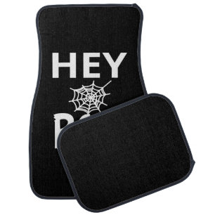 Spider Gift Hey Boo Halloween Funny Spider Web Car Floor Mat