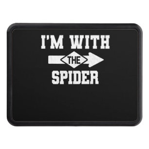Spider Gift I'm With The Spider Costume Matching Hitch Cover