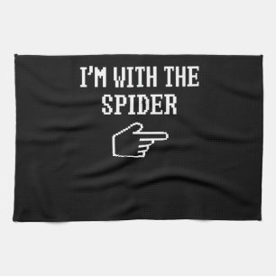 Spider Gift   I'm With The Spider Costume Matching Kitchen Towel