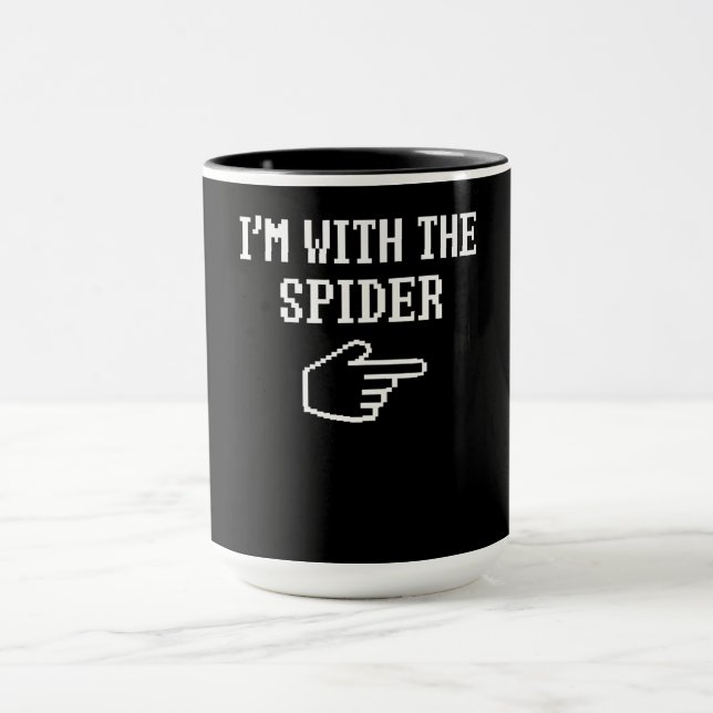 Spider Gift | I'm With The Spider Costume Matching Mug (Center)