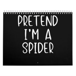 Spider Gift Pretend Spider Costume Halloween Lazy Calendar