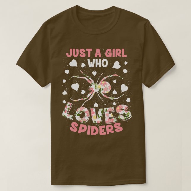 Spider Gift Terrarium Children Ladies Spider Web  T-Shirt (Design Front)
